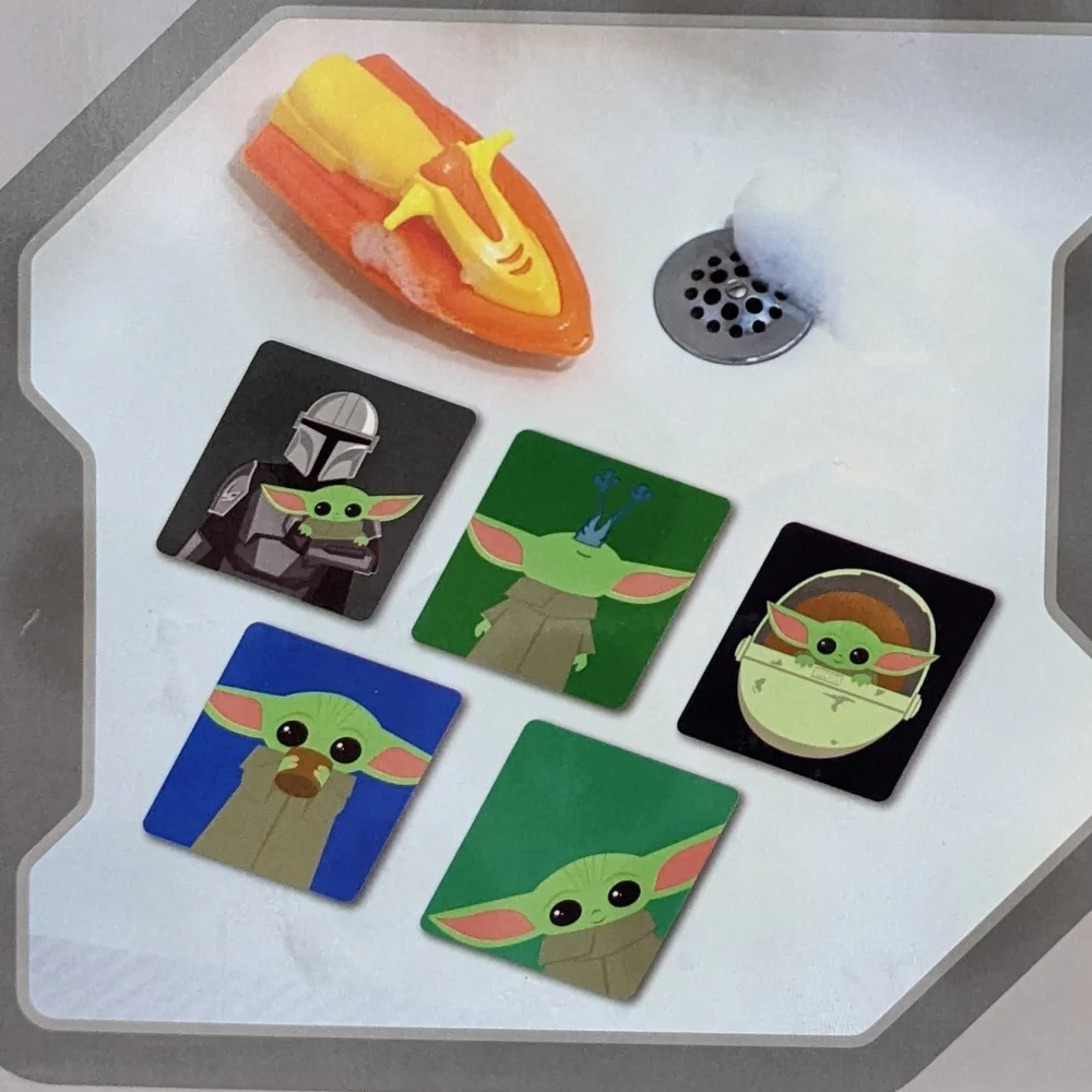 Star Wars The Mandalorian Bath Tub Treads, Set of 5, NEW